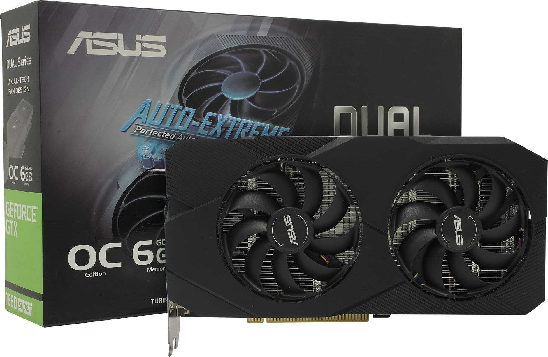 Видеокарта ASUS DUAL EVO DUAL-GTX1660S-A6G-EVO GeForce® GTX 1660 SUPER 6 Гб GDDR6