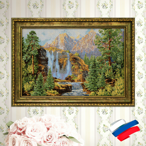 Картина из гобелена Водопад ТД карс 56*40 см