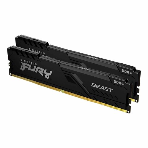 Оперативная память Kingston 32GB Fury Beast DDR4 (KF436C18BBK2/32) оперативная память kingston 32gb fury beast kf432c16bbk2 32