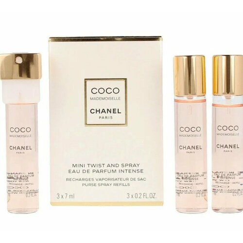 Chanel Coco Mademoiselle Intense Парфюмерная вода, 3 x 7 мл духи lab parfum 313 coco mademoiselle для женщин 100 мл