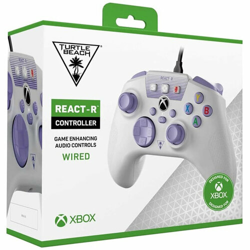 Проводной геймпад Turtle Beach React-R Xbox Wired Controller Xbox OneSeries PC Бело-Фиолетовый 519000₽