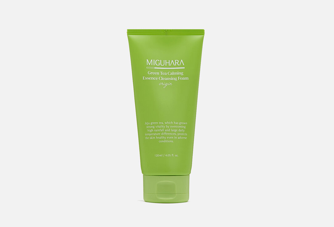 Пенка для умывания MIGUHARA, Green Tea Calming Essence Cleansing Foam origin 120мл