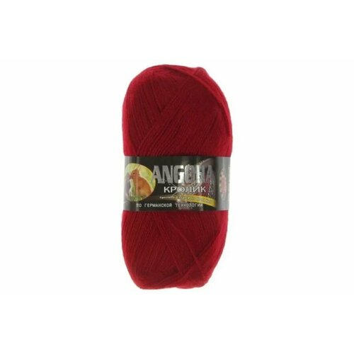 Пряжа Color City Ангора кролик вишневый (2225), 40%пух кролика/60%акрил, 500м, 100г, 2шт