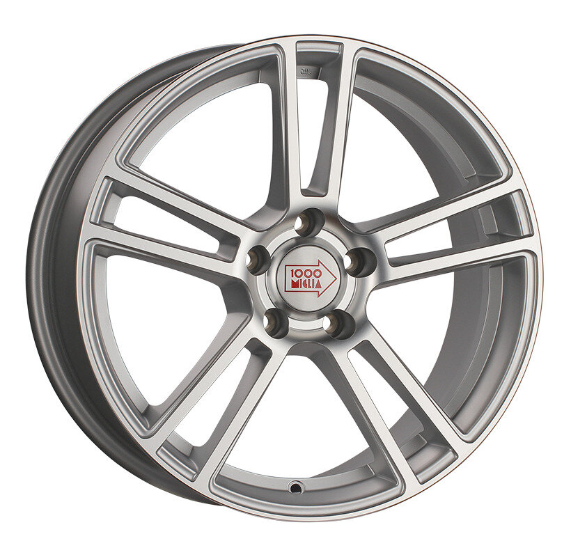 Колесный диск 1000MIGLIA MM1002 18x8" PCD5x120 ET35 D72.6 Matt Silver Polished