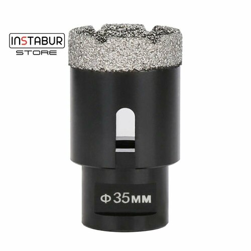 Коронка алмазная 35мм, Instabur Black на УШМ М14
