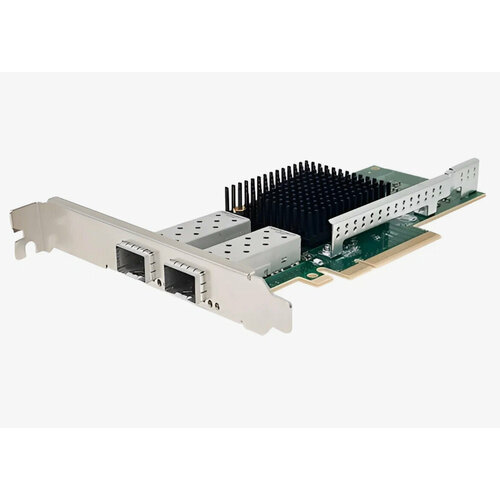 Сетевой адаптер Silicom PE425G2I81-XR PCIe x8 25G Dual Port SFP28 Network Card (E810) silicom pe325g2i71 xr dual port sfp28 25 gigabit ethernet pci express server adapter x8 gen3 low profile based on intel xxv710 am2 support direct attached copper cable