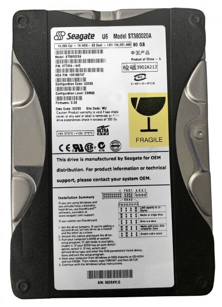 Жесткий диск Seagate 9T7004 80Gb 5400 IDE 3.5" HDD