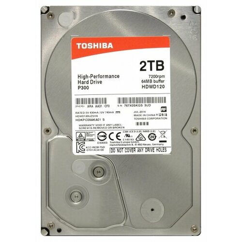 Жесткий диск Toshiba HDWD120 2Tb 7200 SATAIII 3,5