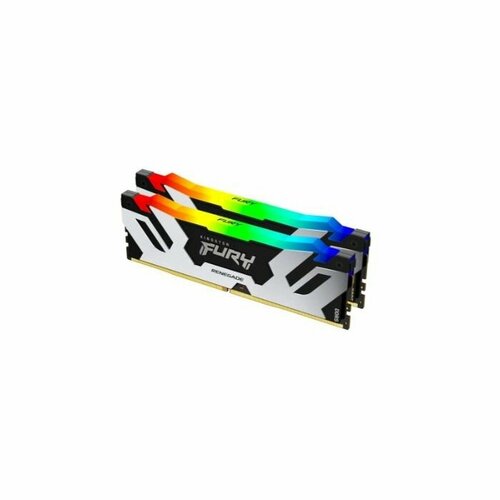 Оперативная память Kingston 32GB 6400MT/s DDR5 CL32 DIMM (Kit of 2) FURY Renegade RGB оперативная память kingston fury renegade rgb 16 гб x 2 шт ddr5 6000 мгц dimm cl32 kf560c32rsak2 32