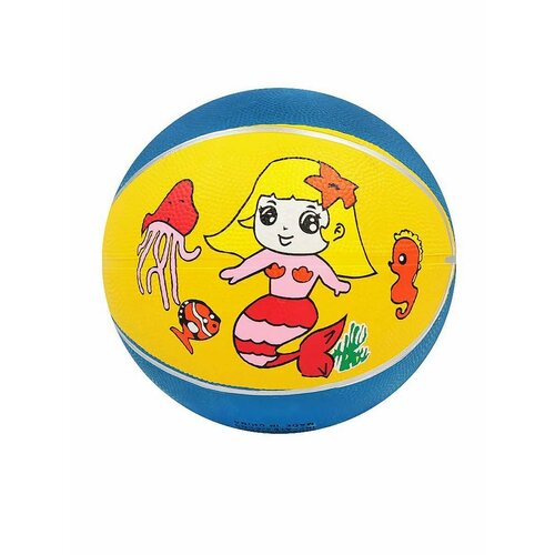 Мяч баскетбольный 3 мини Русалочка желто-синий 85305-KR24 715₽