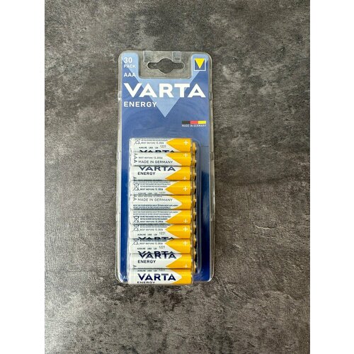 Батарейка (30шт) щелочная VARTA LR03 AAA Energy 1.5В