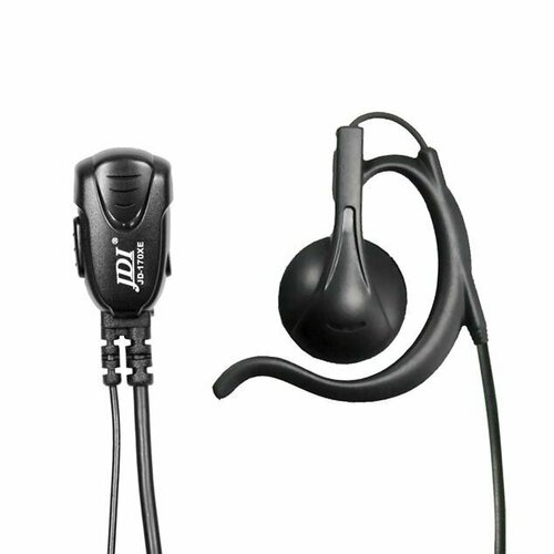 Микрофон JD-1704EH6 (гарнитура с заушиной для радиостанций YAESU VX-3R/FT-60R) earpiece walkie talkie radio earphone microphone compatible with yeasu radios vx 1 1r vx 2 2r vx 3 3r vx 5 5r ft 10 10r