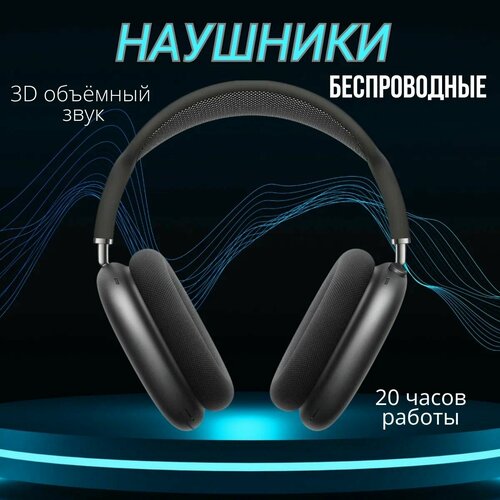 Наушники Air Max накладные большие беспроводные Черный 11 Люкс 355600₽