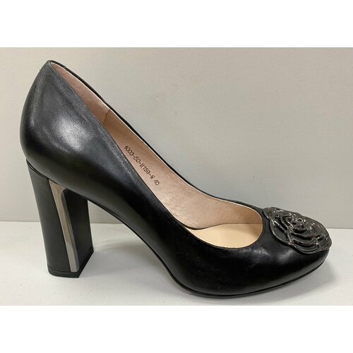 Туфли Clotilde, размер 40, черный melani туфли женские кожа лак каблук восьмигранник 1766 размер 37 цвет темно красный