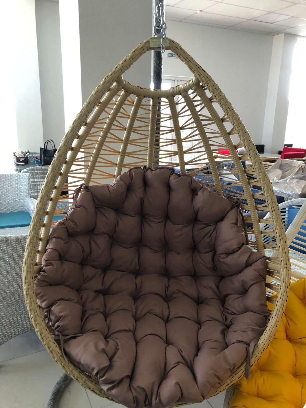 LELE Подвесное плетеное кресло-кокон Бабочка