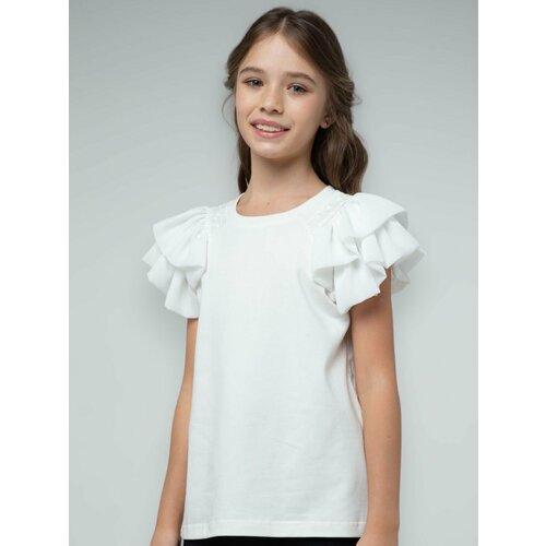 Школьная блуза LADNO, размер 88, белый