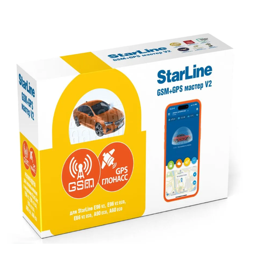 StarLine GSMGPS Мастер-6 V2 для сигнализаций A60A90 E66 v2E96 v2 8740₽