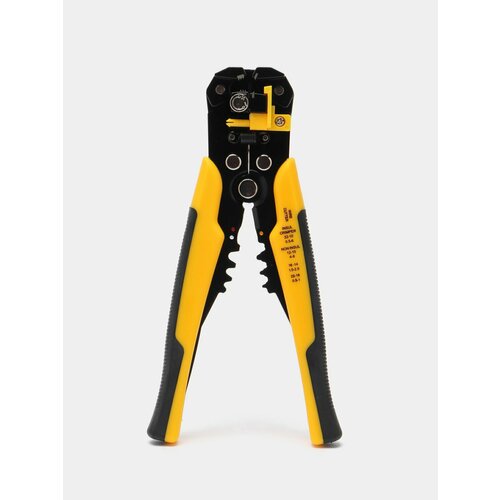 Стриппер клещи для снятия изоляции и зачистки проводов электромонтажный инструмент Цвет Желтый 2999₽