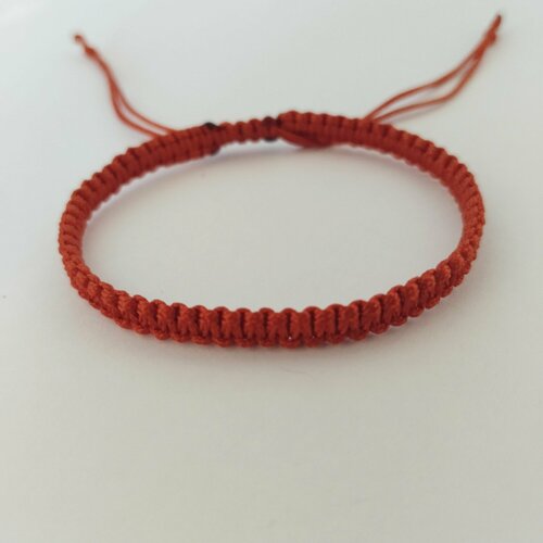 Плетеный браслет браслет -оберег Красная нить, 1 шт., размер 14 см, размер one size, диаметр 14 см, красный браслет красная нить с именем юлия оберег именной