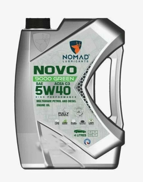фото NOMAD LUBRICANTS Nomad Масло Моторное Novo 9000 Green 5w-40 (1 Л.) Acea C3