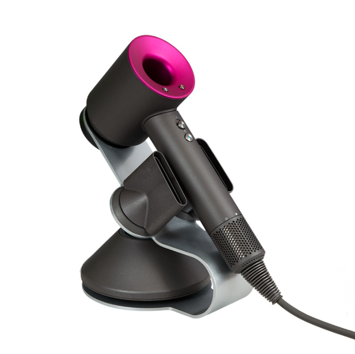 Стильная магнитная подставка MyPads для фена Dyson серебристая