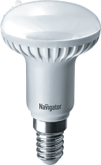 1шт. - Лампа светодиодная LED зеркальная 5вт E14 R50 теплая / Navigator Group; арт. 94259 NLL-R; оригинал / - комплект 1шт