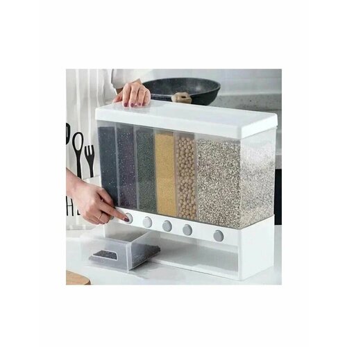 Диспенсер для сыпучих продуктов дозатор для хранение сыпучих продуктов 6 секций 1212₽