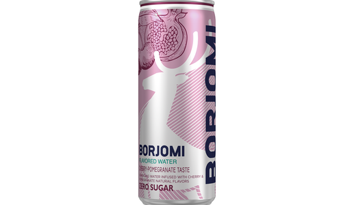 Напиток газированный Borjomi Flavored Water Вишня и гранат без сахара ж/б