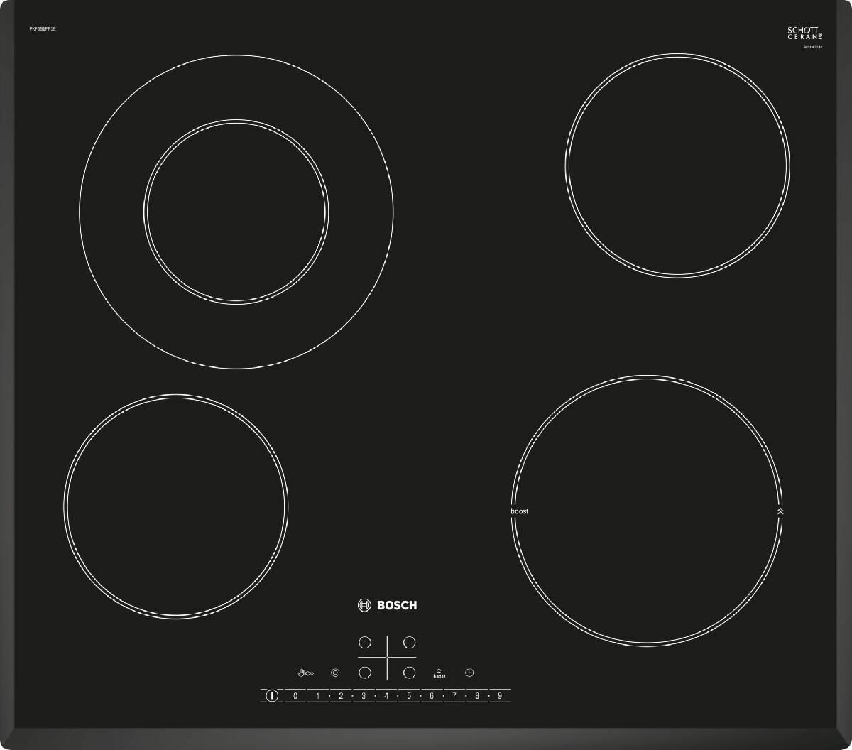 Варочная панель BOSCH PKF651FP1E, черный