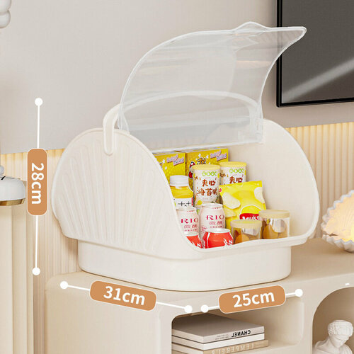 Ящик для хранения детской пищи Yeya с крышкой цвет: Milk jade white transparent