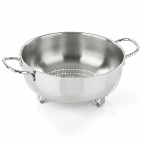 Дуршлаг металлический на ножках Barazzoni Speciale 22 см нержавеющая сталь 1810 серебристый 4590₽