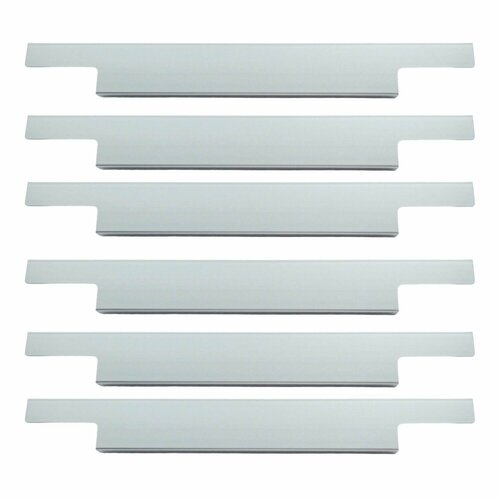 Мебельная ручка профиль PN(11) 01.16.224.296 St, ручка для шкафов, ящиков, комодов, для кухонного гарнитура, фурнитура для мебели, набор из 6-ти штук