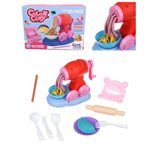 Игрушка набор для творчества Мясорубка для лепки из пластилина с формочками 665₽