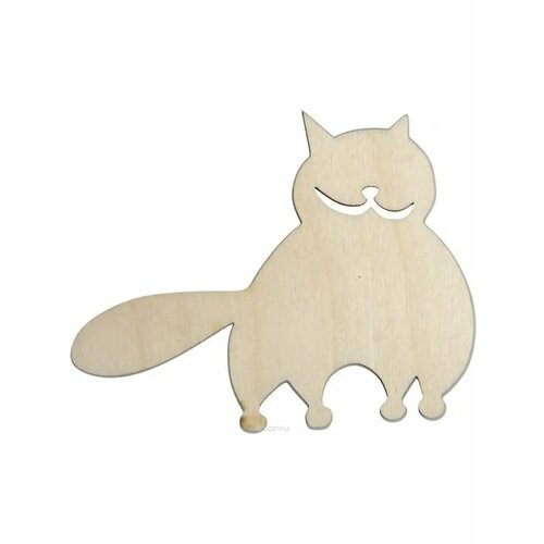 Деревянные заготовки Декупаж Кошка 5 шт