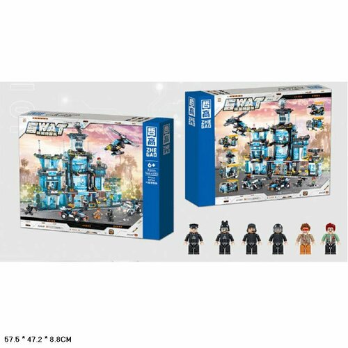 Конструктор полиция 1300 дет 912024