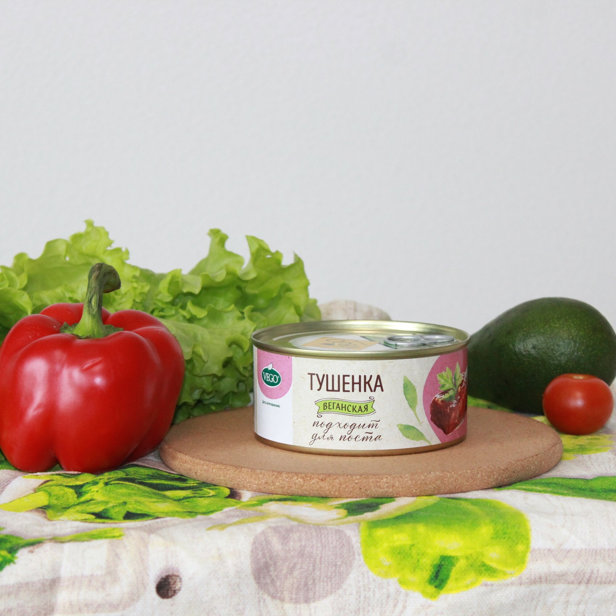 Тушенка VEGO постная, растительная, веган, 300 г