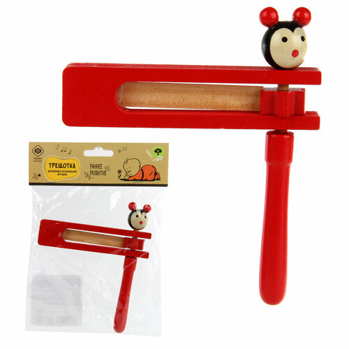 Деревянный музыкальный инструмент игрушка Трещотка - пчелка Фабрика Фантазий 280₽