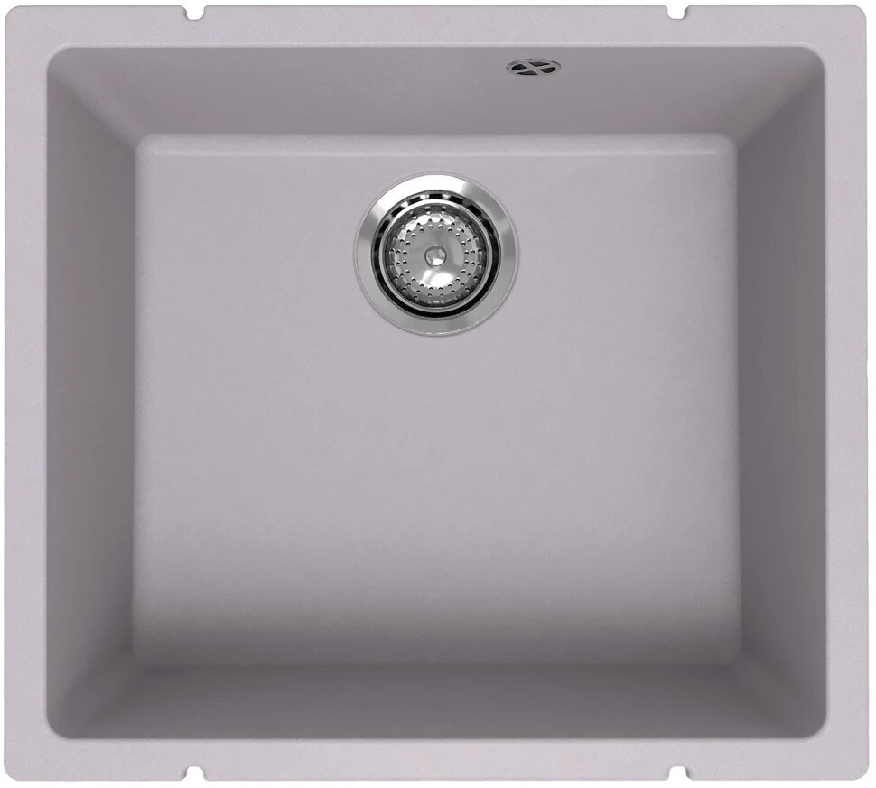 Кухонная мойка Ulgran Under 450-04 50x45 см, платина
