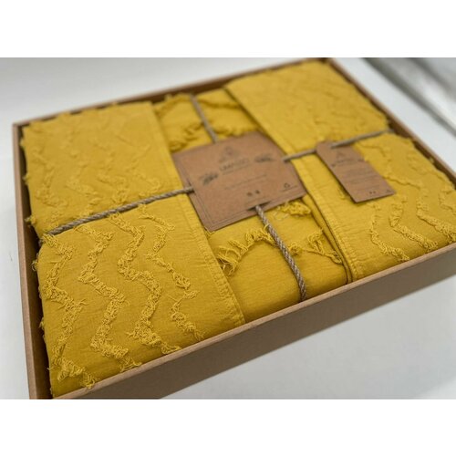 Комплект постельного белья евро LIMASSO HOME CONCEPT ZIGZAG Вареный хлопок наволочки 50x70 Классический 18000₽