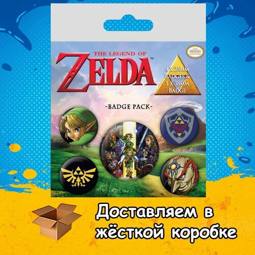 Набор значков Pyramid The Legend Of Zelda Badge Pack из игры Nintendo Легенда о Зельде из Нинтендо Пирамид 1279₽