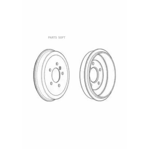 FERODO FDR329030 Тормозной барабан 4288₽