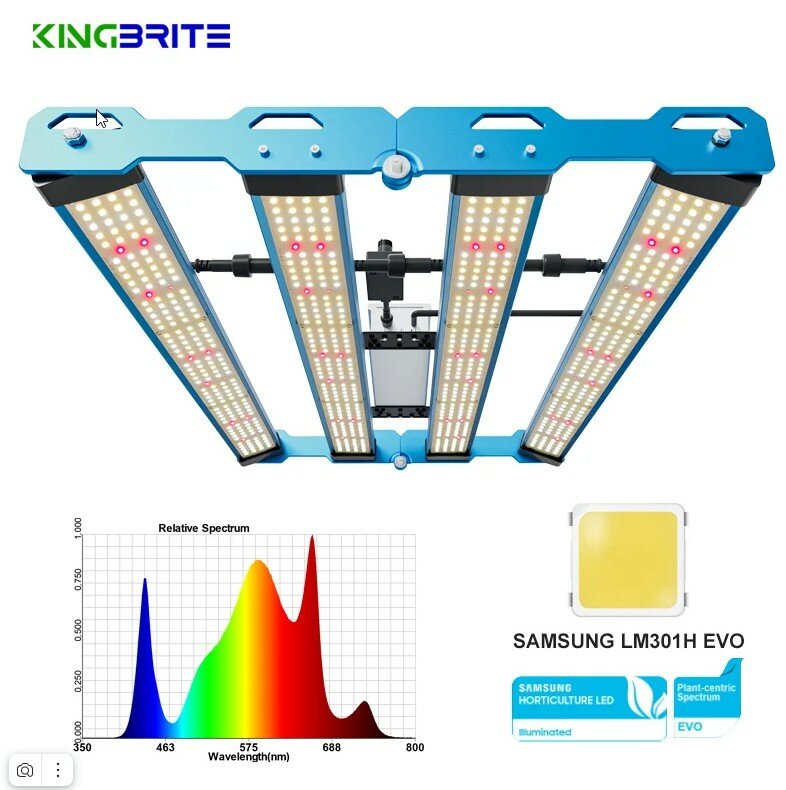 фото QB 240Вт Samsung LM301H EVO 3000k + 5000K Osram 660nm, 730nm + LG UV