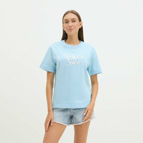 Футболка GUESS, размер M, голубой