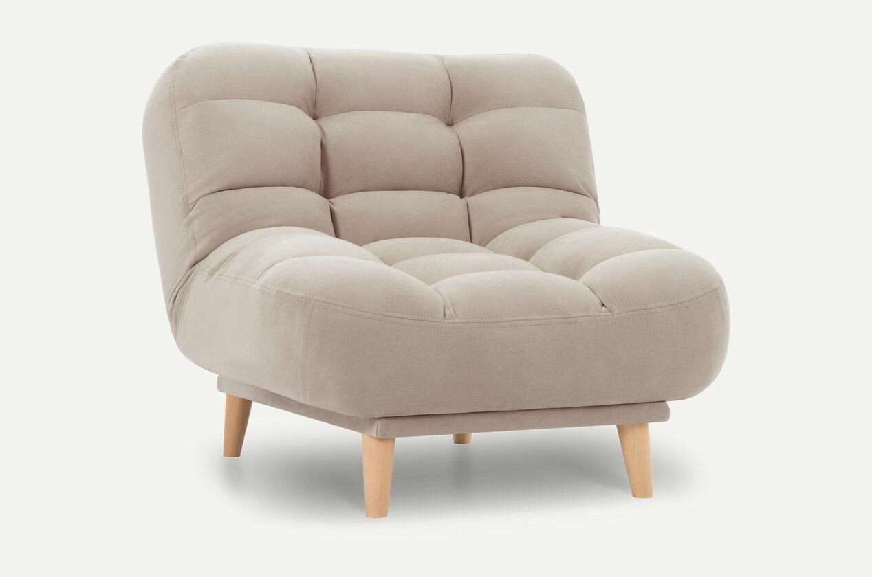 Кресло-кровать Бонс-Т Velvet Beige, 95 см х 100 см х 90 см
