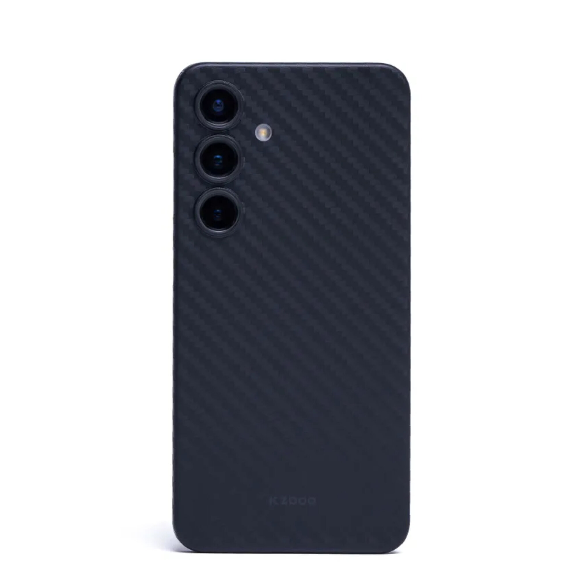 Чехол накладка ультратонкая для Samsung S24+ KZDOO Air Carbon, чёрный