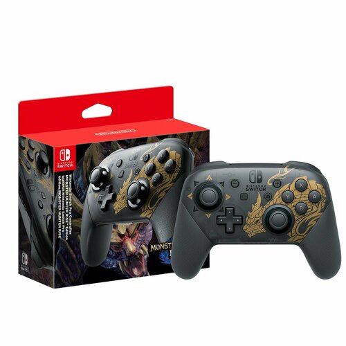 Геймпад совместимый со Switch Nintendo Pro контроллер Monster Hunter Rise 4200₽