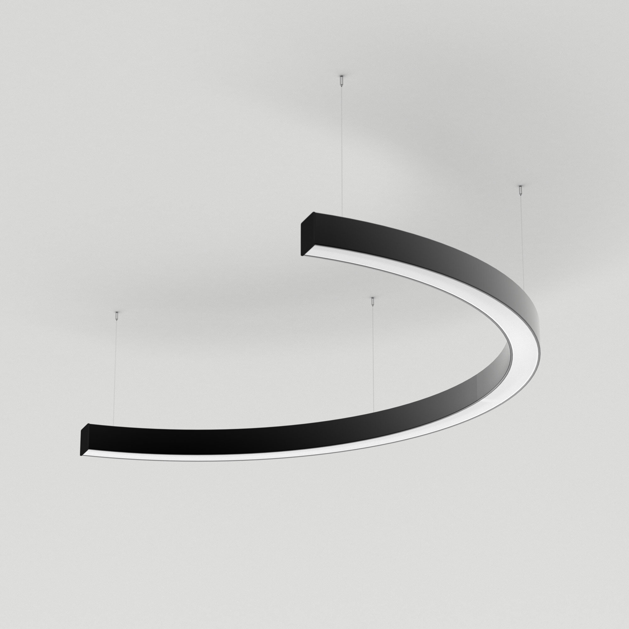 034015(1) Светильник SP-LINE-HANG-ARC-C3535-D800-34W Day4000 (BLACK, 230V) (Arlight, Металл)