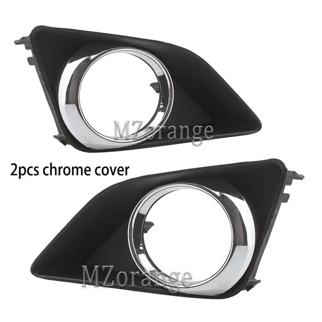 Светодиодные противотуманные фары в сборе для Toyota Corolla E150 2007-2016, комплект противотуманных фар, проводка, кнопка освещения, рама, хромированные крышки, фары, 2pcs cover