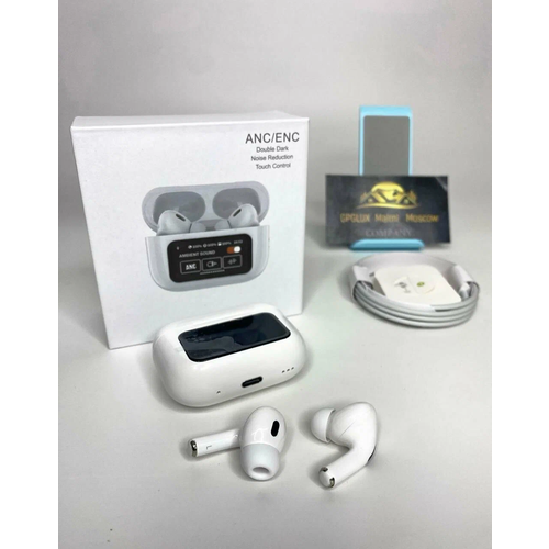 Наушники беспроводные с шумоподавлением и сенсорным экраном A9pro белые 1475₽