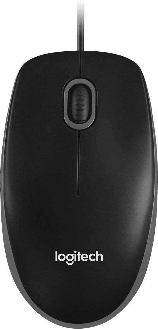 Мышь Logitech B100 for business черный оптическая (1000dpi) USB